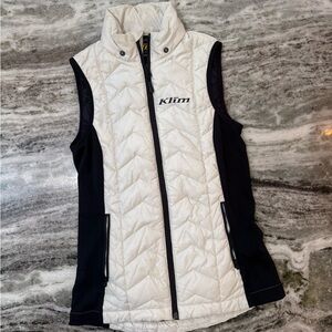 Klim Arise Vest Women's Black and White Quilted Vest Size Small
